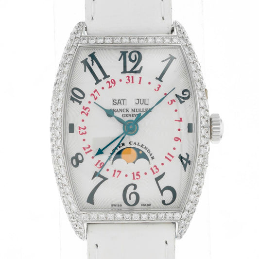 Franck Muller Cintrée Curvex Master Calendar Moonphase 2852 MC L D AC WHI