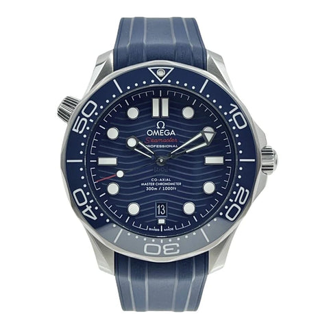 Seamaster Diver 300M Master Co-Axial 42 Stainless Steel / Blue / Rubber