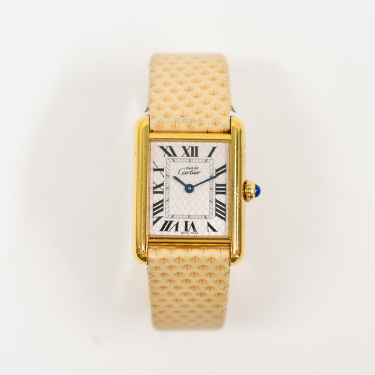 Cartier Tank Must Vermeil Aquarino W1018687